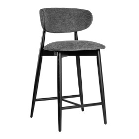 Стул полубарный Panda New черный / Superior 19