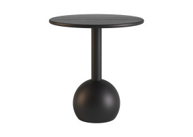 Столик кавовий Bolla чорний RAL 9005 МДФ + шпон