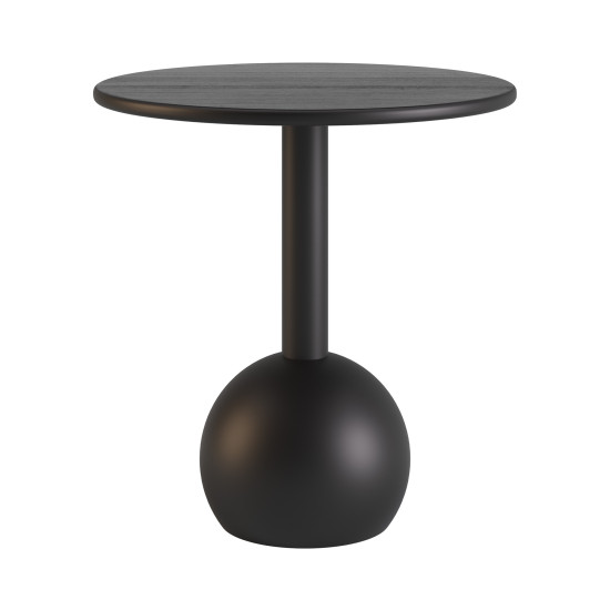 Столик кавовий Bolla чорний RAL 9005 МДФ + шпон 1