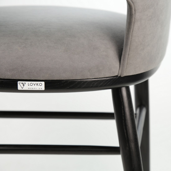 Стул Dolphin черный / Dream Velvet 202.17 13