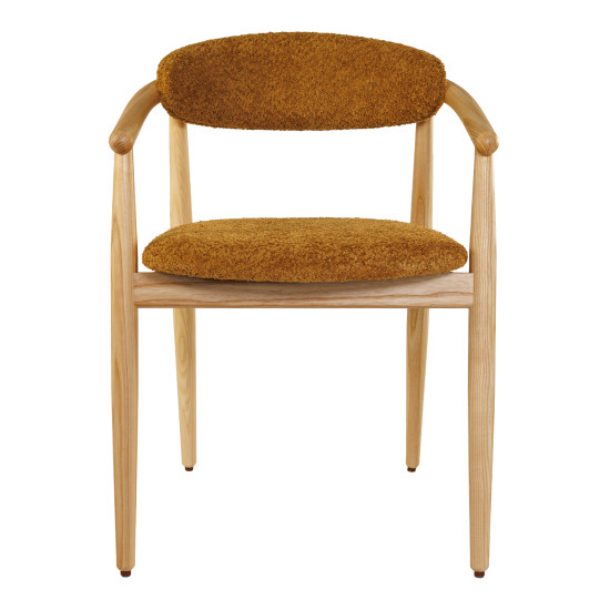 Стул Mamont soft натуральный ясень / Anthology 11 Amber 4