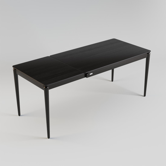 Стіл розкладний Eclipse 130+60 x 80 чорний 5