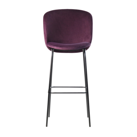 Стул барный Lilo винный вельвет 5