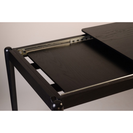 Стіл розкладний Eclipse 130+60 x 80 чорний 8