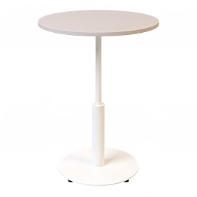 Стол Ibiza R light d-60 белый металл / кашемир ДСП