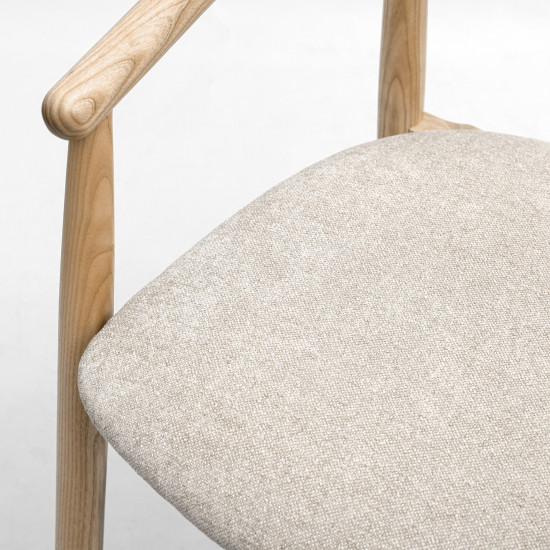 Стілець напівбарний Mamont semi-soft натуральний ясен / Magenta 13 8