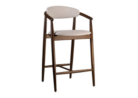 Стул полубарный Mamont Soft темный орех / Superior 02