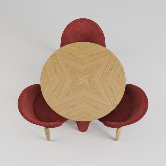 Стол Rino d-100 дуб маркетри / Node 09 6