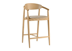 Стілець напівбарний Mamont semi-soft натуральний ясен / Magenta 13