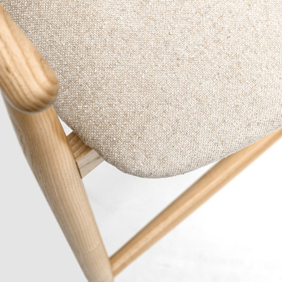 Стілець напівбарний Mamont semi-soft натуральний ясен / Magenta 13 13