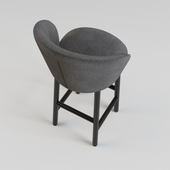 Стул барный Stitch черный / Node 19 5