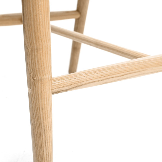 Стілець напівбарний Mamont semi-soft натуральний ясен / Magenta 13 12