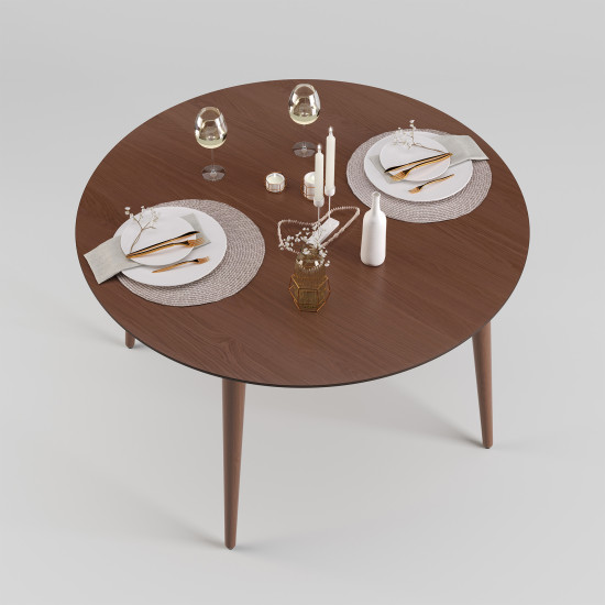 Стіл Dan d-120 темний горіх 3