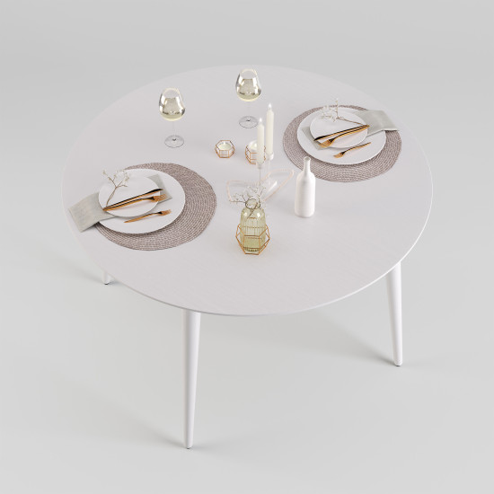 Стол Dan d-120 белый 3