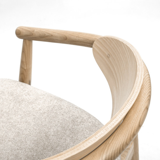 Стілець напівбарний Mamont semi-soft натуральний ясен / Magenta 13 6