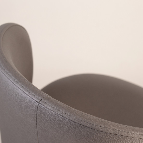 Стілець напівбарний Lilo сіра екошкіра 9