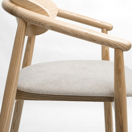 Стілець напівбарний Mamont semi-soft натуральний ясен / Magenta 13 11