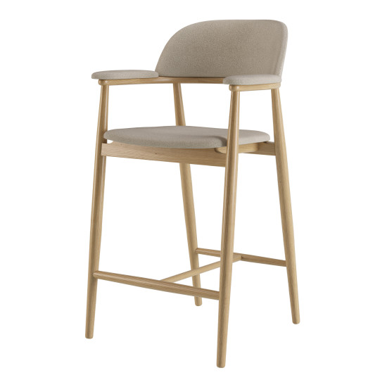 Стілець напівбарний Terra натуральний ясен / Node 06 5