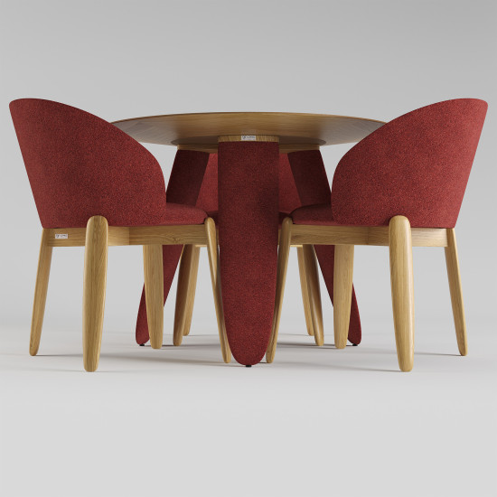 Стол Rino d-100 дуб маркетри / Node 09 5