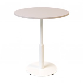 Стол Ibiza R light d-70 белый металл / кашемир ДСП
