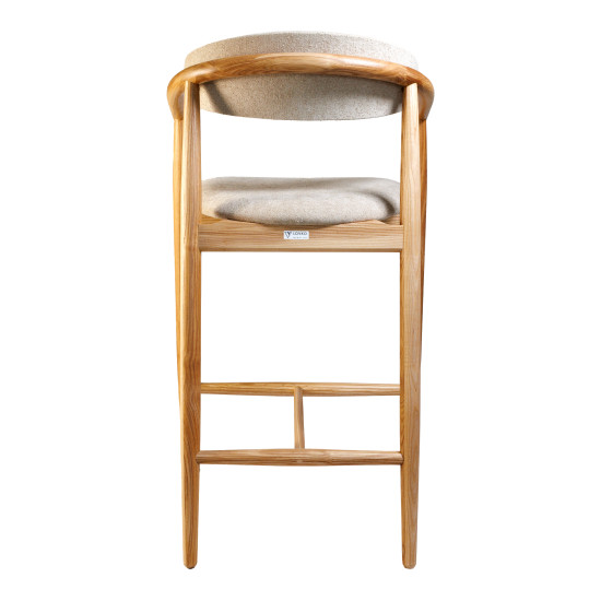 Стул полубарный Mamont Soft натуральный ясень / Magenta 13 2