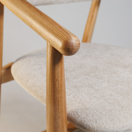 Стул полубарный Mamont Soft натуральный ясень / Magenta 13 5