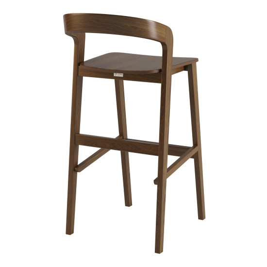 Стілець барний Floki New темний горіх твердий 3