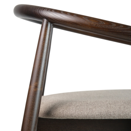 Стул полубарный Mamont темный орех / Austin 03 13