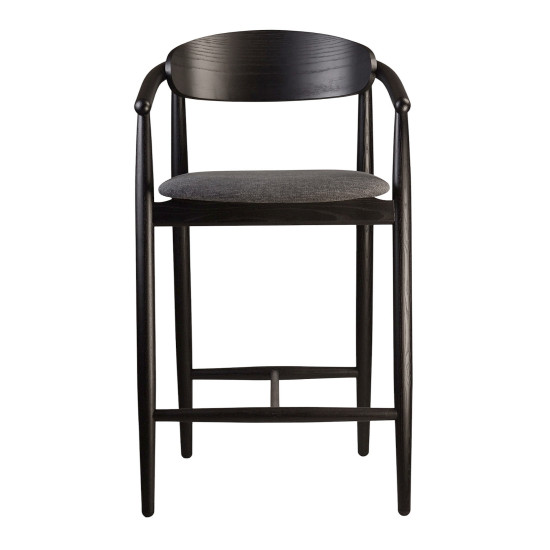 Стул полубарный Mamont semi-soft черный / Superior 19 2