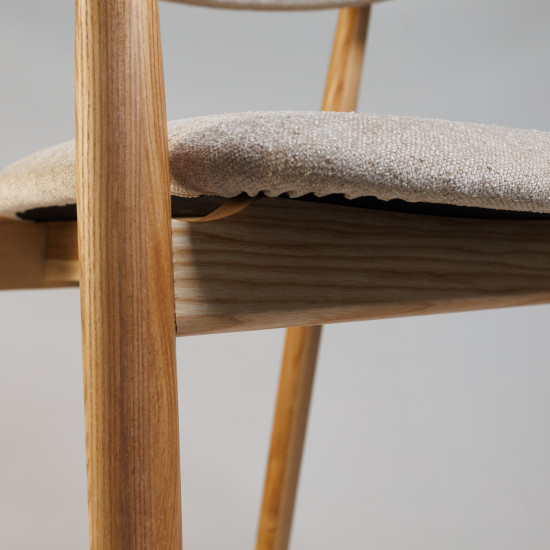 Стул полубарный Mamont Soft натуральный ясень / Magenta 13 9