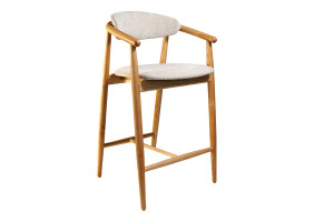 Стул полубарный Mamont Soft натуральный ясень / Magenta 13