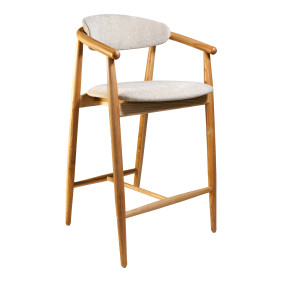 Стул полубарный Mamont Soft натуральный ясень / Magenta 13