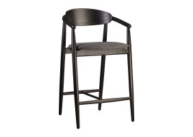 Стул полубарный Mamont semi-soft черный / Superior 19