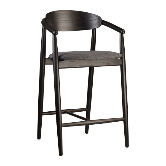 Стул полубарный Mamont semi-soft черный / Superior 19 1