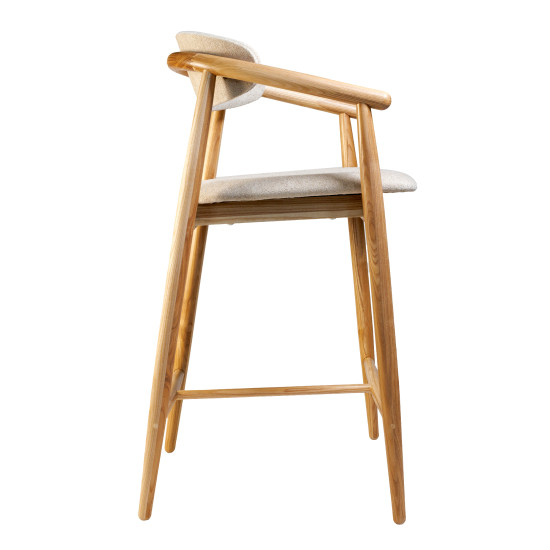 Стул полубарный Mamont Soft натуральный ясень / Magenta 13 3