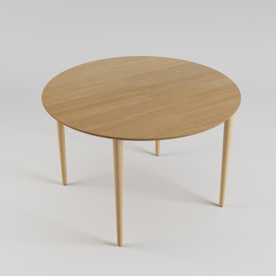 Стол раскладной Silva d-120+40 натуральный ясень 6