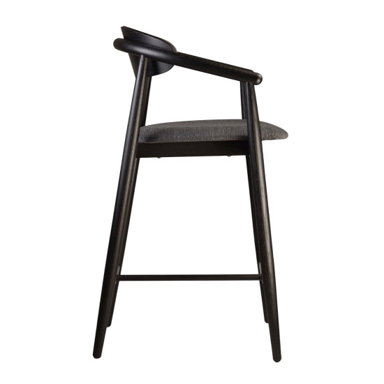 Стул полубарный Mamont semi-soft черный / Superior 19 3