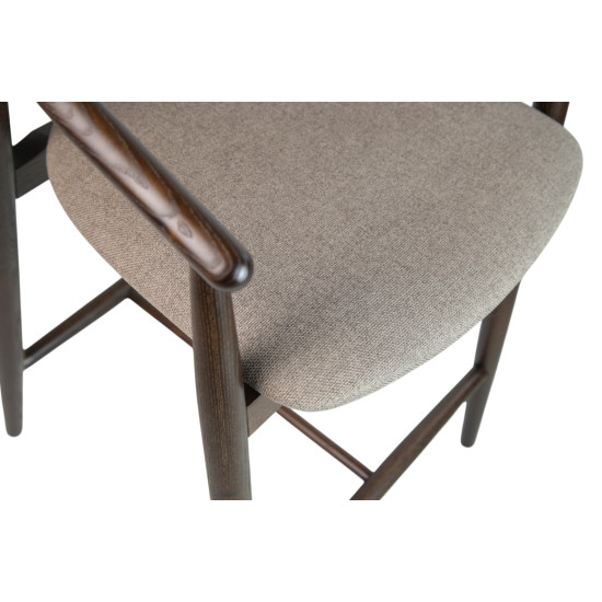 Стул полубарный Mamont темный орех / Austin 03 11