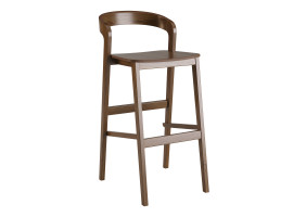 Стілець барний Floki New темний горіх твердий