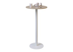 Стіл Soul light bar d-60 білий метал / дуб ДСП (текстура)