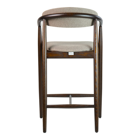 Стул полубарный Mamont Soft темный орех / Austin 03 4