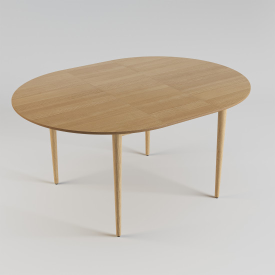 Стол раскладной Eclipse d-120+40 натуральный ясень 4