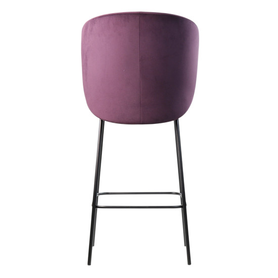 Стілець напівбарний Lilo винний вельвет 3
