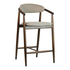 Стул полубарный Mamont Soft темный орех / Austin 03