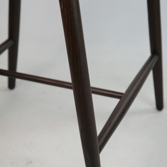 Стілець напівбарний Mamont semi-soft темній горіх / Austin 03 9