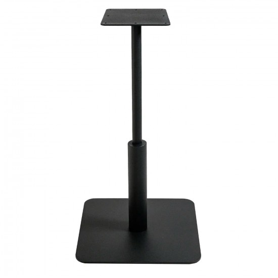 Стол Ibiza Soft light 60x60 черный металл / белый ДСП (текстура) 3
