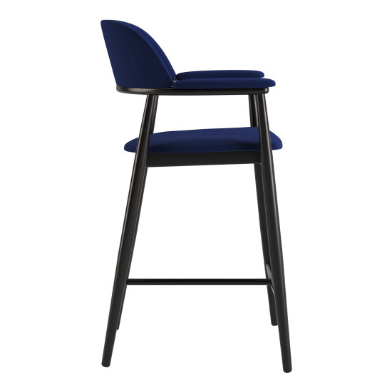 Стул полубарный Terra черный / Node 16 3