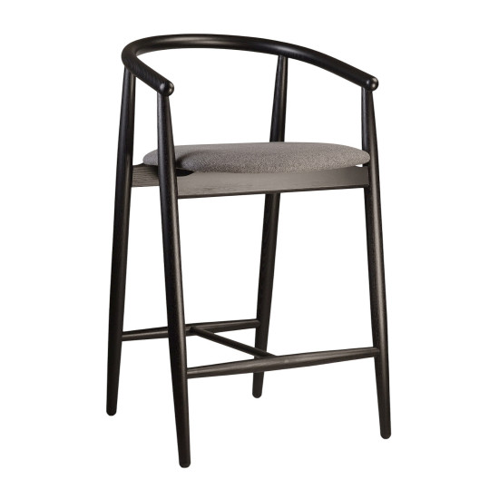 Стілець напівбарний Mamont чорний / Austin 19 1