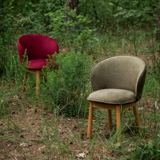 Стілець Stitch натуральний ясен / Magenta 13 9