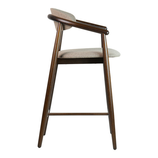 Стул полубарный Mamont Soft темный орех / Austin 03 2